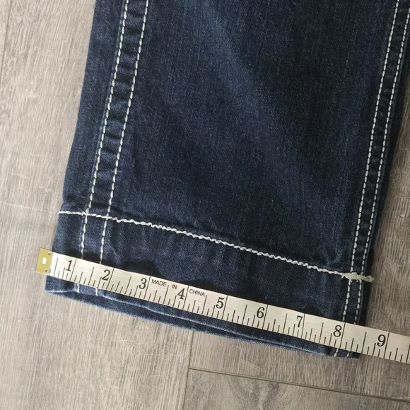 True Religion Y2K Grail Dark Wash Low Rise Denim Capri Pants Size 27 - Picture 13 of 13